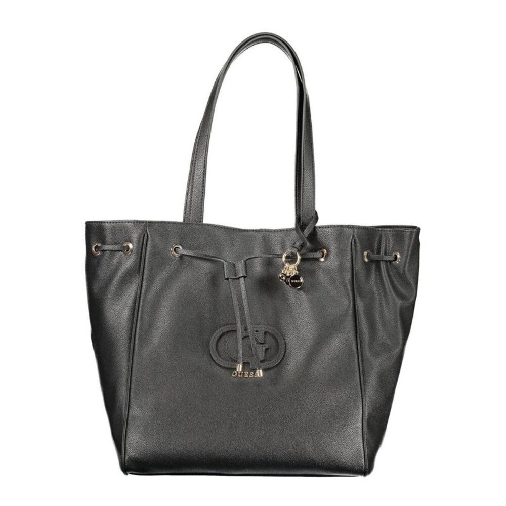 Guess Jeans Nero Poliuretano Women Women's Handbag